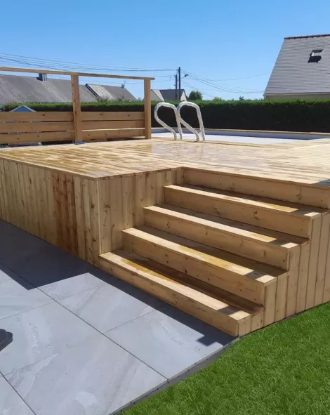 Terrasse pergola bois